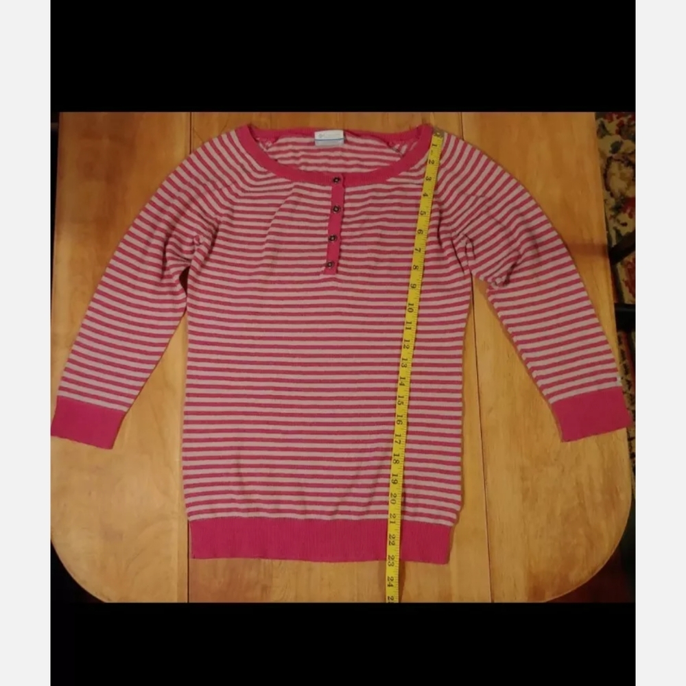 Women's Columbia Pink & Gray Sweater, XS - Picture 8 of 11